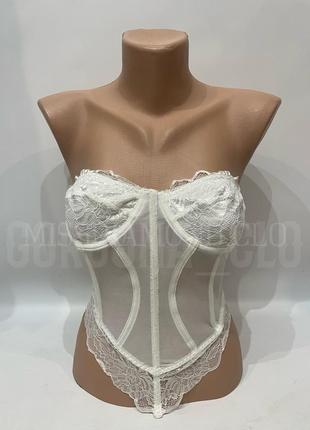 Корсет білосніжний