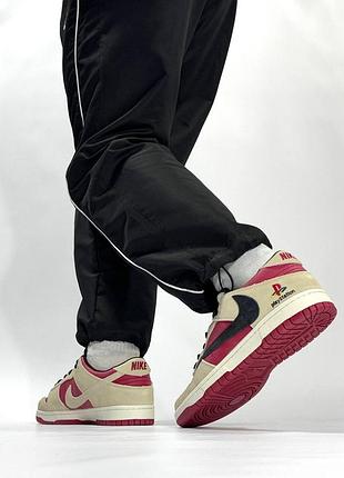 ✔️ nike sb dunk playstation red brow 9