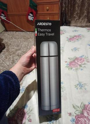 Новый термос ardesto 1 л нержавейка, можно на подарок