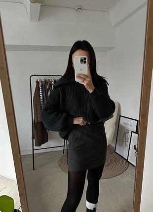 Теплая шерстяная юбочка нм