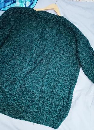 ❤️❤️суперботал! шикарный меланжевый шерстяной свитер, джемпер,качественной ручной работы,64-70разм.