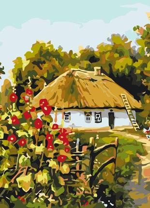 Картина за номерами українська хатина lw 3162