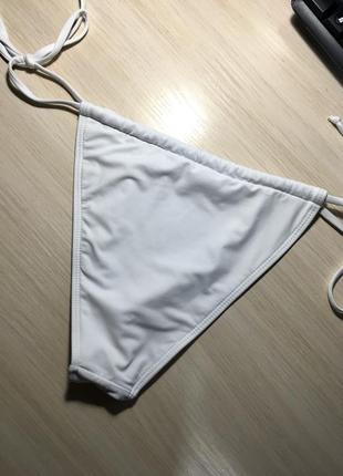 Плавки playboy x missguided white itsy bitsy bikini bottoms - s9 фото