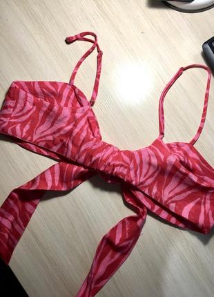 Бралетт h&m со льном tie-front bralette - l10 фото