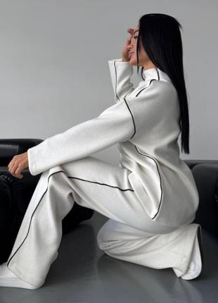 Трендовый ангоровый брючный костюм💣 люкс качество, теплый брючный костюм, брюки, свитер ангора