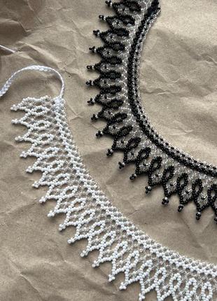 Силка колье из бисера