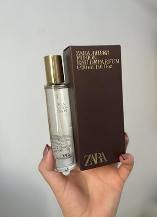 Парфум zara amber fusion christmas 30 ml нові запаковані