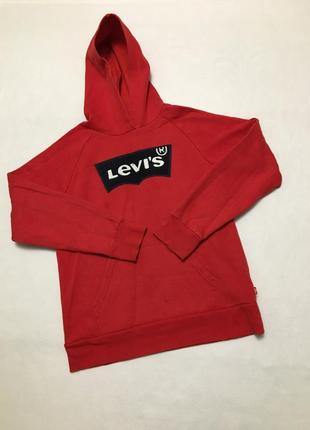 Толстовка levi’s оригинальная красная кофта худи