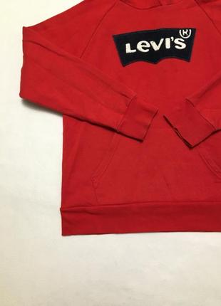Толстовка levi’s оригинальная красная кофта худи2 фото