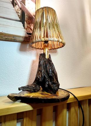 Светильник декора из древесины