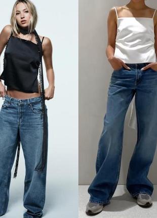 Джинси zara relaxed pant