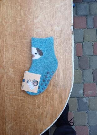 Шкарпетки носки носочки з тормозками  тормоза шерсть ангора хлопчик мальчик
