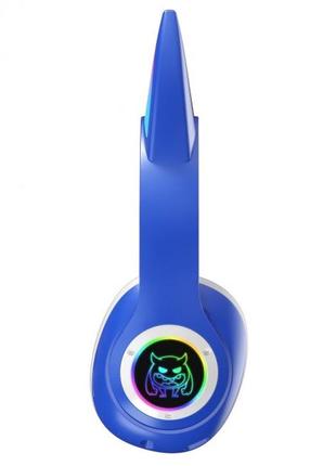 Беспроводные детские наушники с ушками с подсветкой с microsd ear stn-25 bluetooth.о+2 фото