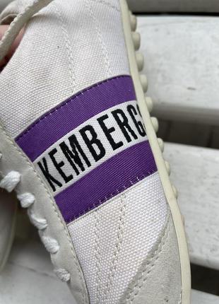 Кожаные винтажные кеды кроссовки замш+ текстиль dirk bikkembergs