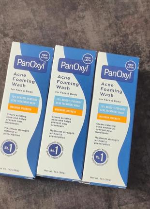Пінка panoxyl для вмивання проти акне, пероксид бензоїлу 10 % panoxyl acne foaming benzoyl peroxide