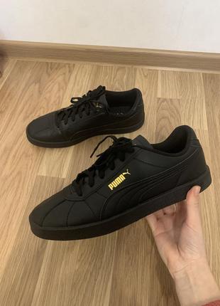 Мужские кеды puma,черные кроссовки puma
