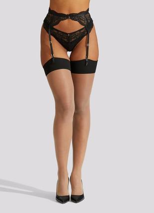 Спокусливі панчохи р. l/xl 15 den ann summers з контрастним швом і коронкою під пояс