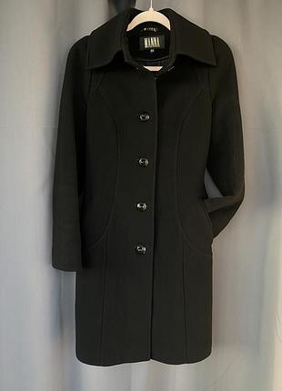 Демісезонне кашемірове пальто чорне