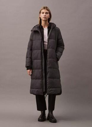Стильное пальто-пуховик calvin klein оригинал xl
