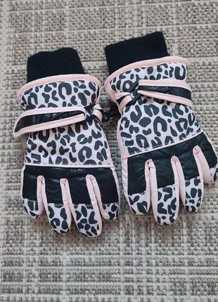 Зимние водонепроницаемые перчатки 3-5р.