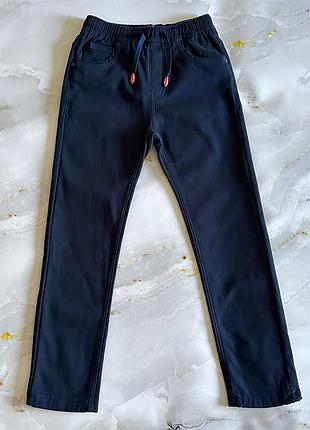 Утеплені котонові штани на флісі 140-164р