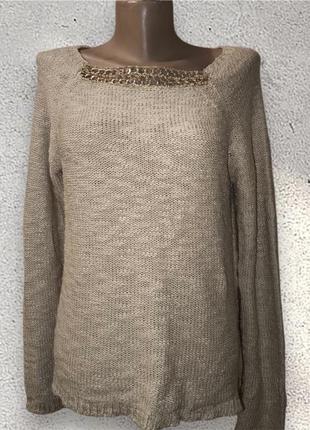 Кофта с цепочным декором