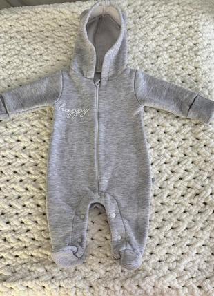 Комбинезон флисовый (56-62 см/ 0-3 месяца)