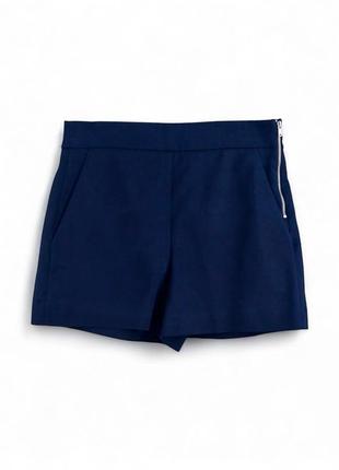Класичні шорти zara розмір s ink blue темно сині navy blue