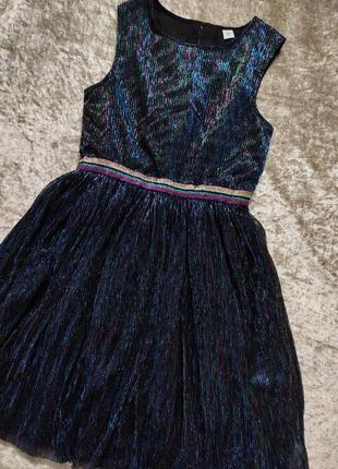 Платье 👗 для девочек разноцветное блестящее