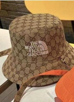 Панама двухстороння в стилі gucci