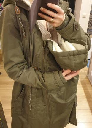 Куртка-парка для беременных или слинга с ребенком