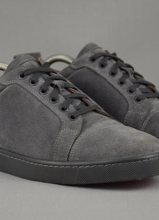 Christian louboutin louis junior кроссовки мужские замшевые брендовые. оригинал. 42 р./27.5 см.