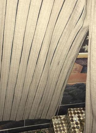 Zara trafaluc - комбинезон-кюлот с широкими струящимися брюками sand & black.  размер s6 фото