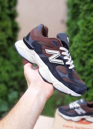 Мужские кроссовки new balance 9060 black brown ню беланс 9060 sale