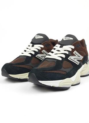 Мужские кроссовки new balance 9060 black brown ню беланс 9060 sale