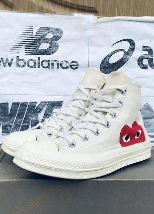 Кеды converse x comme des garcons play chuck 70 high кроссовки vans высокие