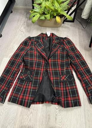Жакет піджак блейзер картатий