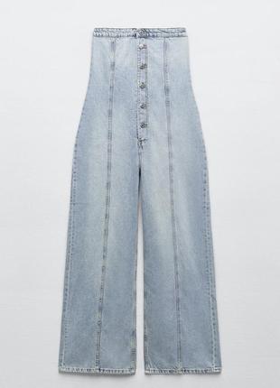 Zara джинсовый комбинезон
