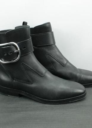 Дизайнерские кожаные сапожки alexander wang