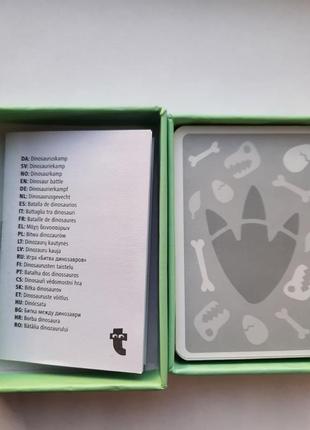 Детские игральные карты битва динозавров dinosaur battle 6+