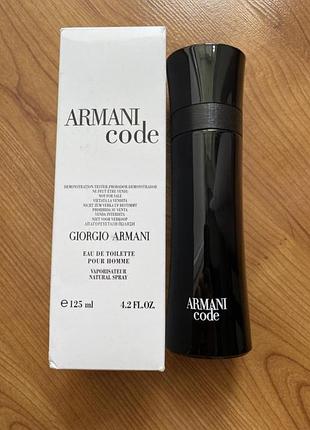 Giorgio armani code pour homme (тестер оригинала ) 125 ml мужские духи