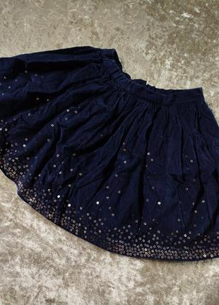 Детская юбка с пайетками 🎀 100% коттон