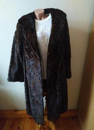 Шуба из лоскутков норки weilemann