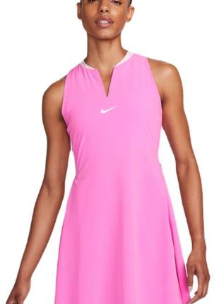 Платье nike dri-fit advantage dress pink теннисное новое оригинал