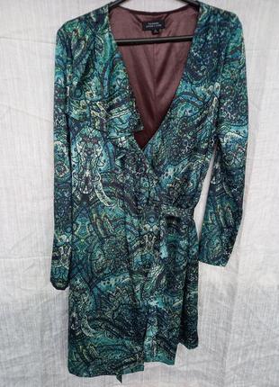 Платье  на запах tahari размер 46-48