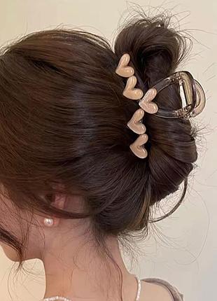 Краб для волосся серце