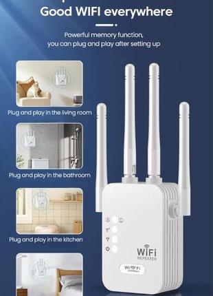 Wi-fi репитер. ретранслятор. усилитель сигнала wi-fi 2.4 ghz 300 мб/с6 фото