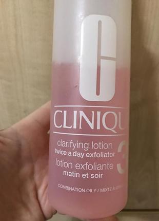 Clinique тоник эксфолиант остатков 300 мл