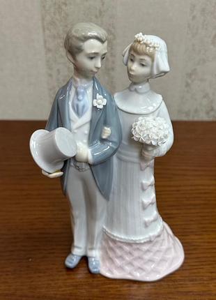 Фарфоровая статуэтка lladro «свадьба». 7