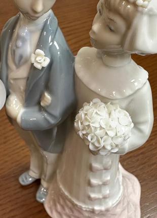 Фарфоровая статуэтка lladro «свадьба». 8